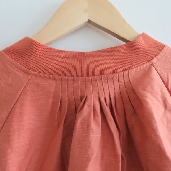 ATHLETA X ALICIA KEYS Enlighten Up Linen Bomber Jacket in Clay Orange - Size 2X - Picture 13 of 15